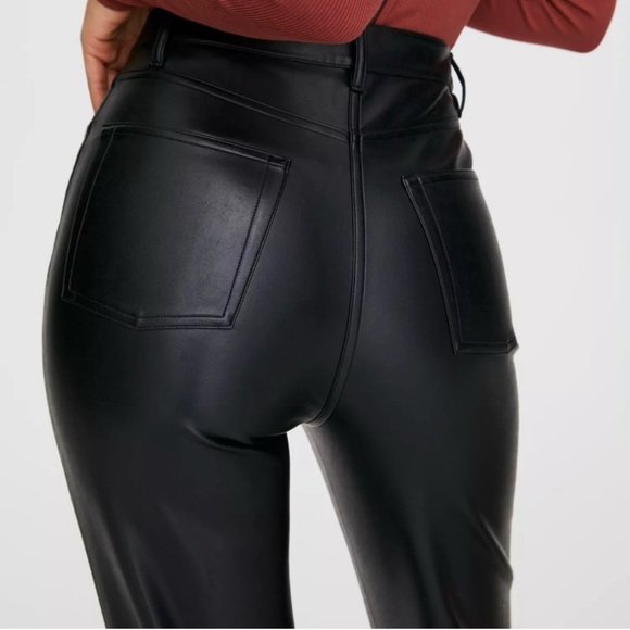 Aritzia New Wilfred Free Melina Straight Pants. Faux Leather. New. 0 size size - Picture 12 of 16